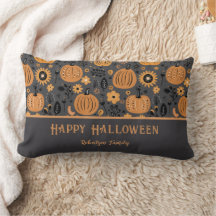 Fröhliches Halloween Herbst Kürbis Familienname