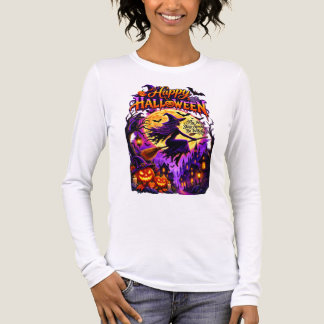 Fröhliches Halloween Hexenflug – Gruselig, Magisch Tri-Blend Shirt