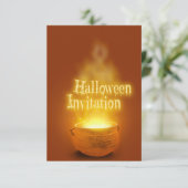 Fröhliches Halloween-Hexenkalender Einladung (Stehend Vorderseite)