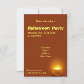 Fröhliches Halloween-Hexenkalender Einladung (Rückseite)