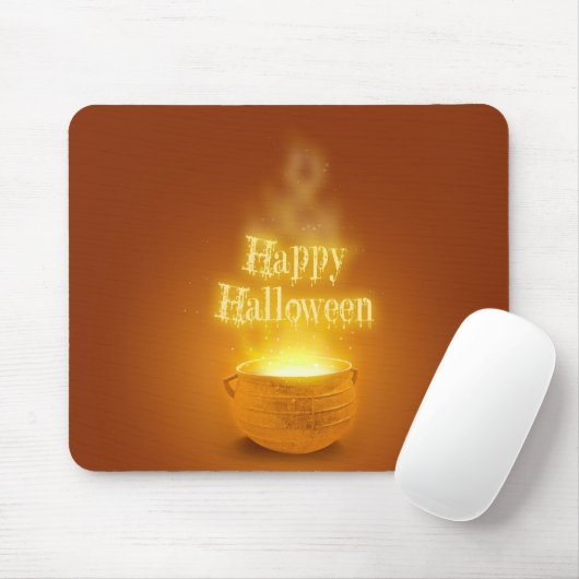 Fröhliches Halloween-Hexenkalender Mousepad (Mit Mouse)