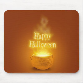 Fröhliches Halloween-Hexenkalender Mousepad