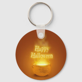 Fröhliches Halloween-Hexenkalender Schlüsselanhänger