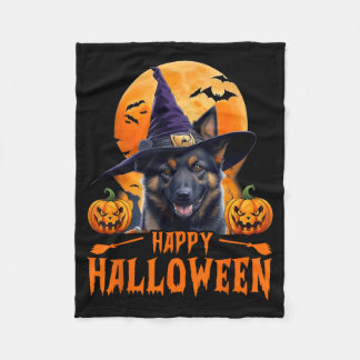 Fröhliches Halloween-Hund-T-Shirt1 Fleecedecke