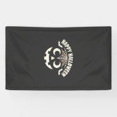 Fröhliches Halloween Jack-O-Lantern-Gesicht Design Banner (Horizontal)