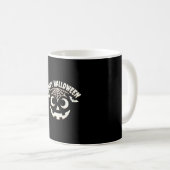 Fröhliches Halloween Jack-O-Lantern-Gesicht Design Kaffeetasse (VorderseiteRechts)
