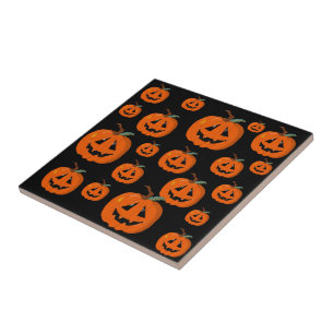 Fröhliches Halloween Jack O Lantern Illustrative K Fliese