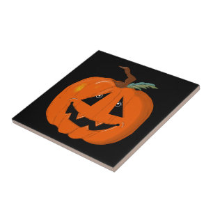 Fröhliches Halloween Jack O Lantern Illustrative K Fliese