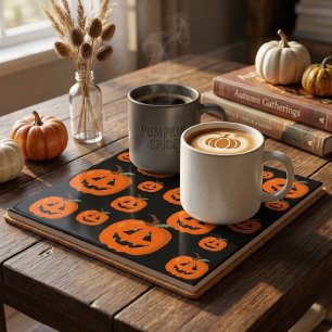 Fröhliches Halloween Jack O Lantern Illustrative K Fliese