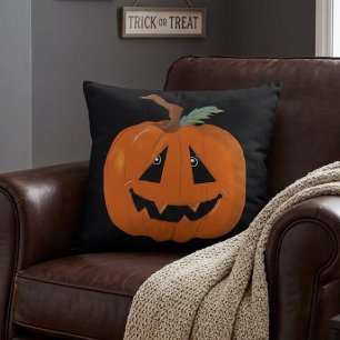 Fröhliches Halloween Jack O Lantern Illustrative K Kissen