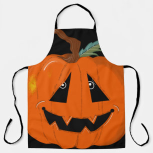 Fröhliches Halloween Jack O Lantern Illustrative K Schürze