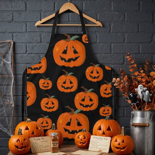 Fröhliches Halloween Jack O Lantern Illustrative K Schürze