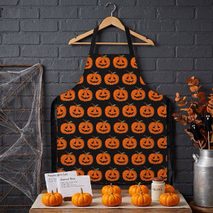 Fröhliches Halloween Jack O Lantern Illustrative K Schürze
