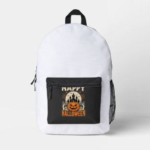 Fröhliches Halloween Jack O Lantern Verzaubertes S Bedruckter Rucksack