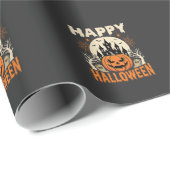 Fröhliches Halloween Jack O Lantern Verzaubertes S Geschenkpapier (Rolleneckpunkt)