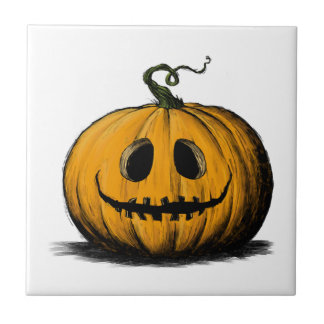 Fröhliches Halloween Jack O'Lantern Erwachsener Na Fliese
