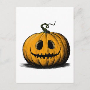 Fröhliches Halloween Jack O'Lantern Erwachsener Na Postkarte