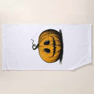 Fröhliches Halloween Jack O'Lantern Erwachsener Na Strandtuch