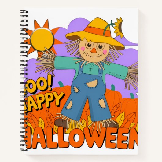Fröhliches Halloween Junge Notizblock (Vorderseite)