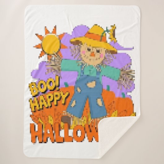 Fröhliches Halloween Junge Sherpadecke (Vorderseite)