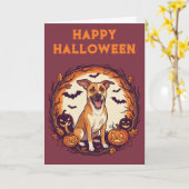 Fröhliches Halloween Karte (Gelbe Blume)