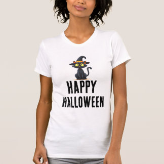 Fröhliches Halloween-Katze-T-Shirt | Süßes, grusel T-Shirt