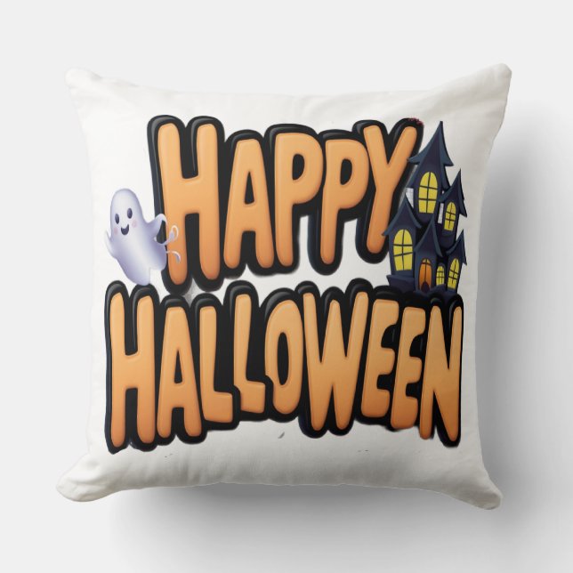 Fröhliches Halloween  Kissen (Vorderseite)