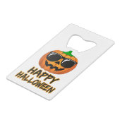 Fröhliches Halloween-Kostüm Funny Pumpkin Men Wome Geldbeutel Flaschenöffner (Vorderseite Schrägansicht)