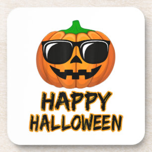 Fröhliches Halloween-Kostüm Funny Pumpkin Men Wome Getränkeuntersetzer