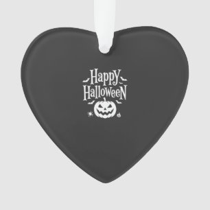 Fröhliches Halloween Kürbis Fledermaus Spinne Desi Ornament