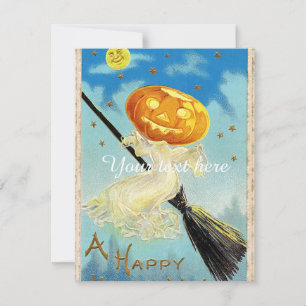 Fröhliches Halloween Kürbis Hexe