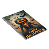 Fröhliches Halloween-Kürbis-Notebook Notizblock (Rechte Seite)