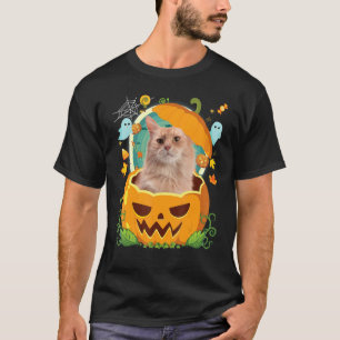 Fröhliches Halloween Kürbis Somali Katze Hexe Hübs T-Shirt