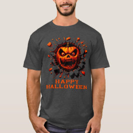 Fröhliches Halloween-Kürbis-Zerstörung- Durch T-Sh T-Shirt