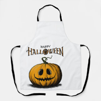 Fröhliches Halloween Kürbislaterne Erwachsener Ora Schürze