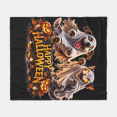 Fröhliches Halloween kuscheliger Fleece (Vorderseite (Horizontal))