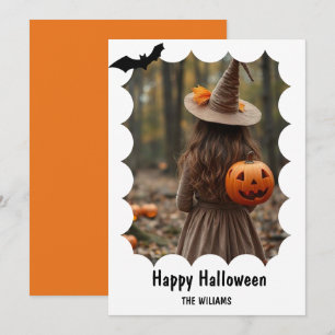 Fröhliches Halloween Modernes Einzelbild Feiertagskarte