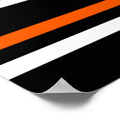 Fröhliches Halloween Niedlich Ghosts Orange, Schwa Poster (Ecke)