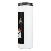 Fröhliches Halloween – niedliche Geister im Café Thermosbecher (Rückseite)