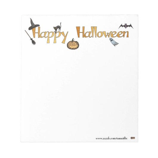 Fröhliches Halloween Notizblock (Vorderseite)