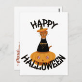 Fröhliches Halloween Oliver! Postkarte (Vorne/Hinten)