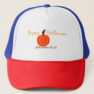 Fröhliches Halloween orange Kürbis Herbst orange b Truckerkappe