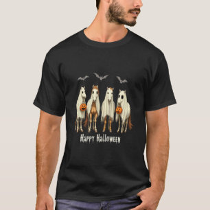 Fröhliches Halloween Pferd Geist Gruselige Saison  T-Shirt