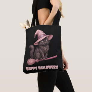 Fröhliches Halloween Pinkoween Vintage Schwarze He Tasche