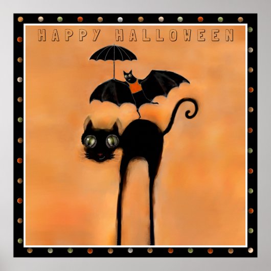 Fröhliches Halloween Poster (Vorne)