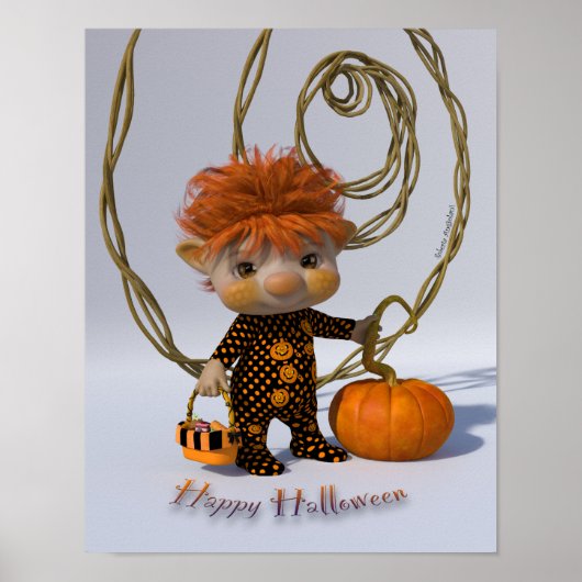 Fröhliches Halloween Poster (Vorne)