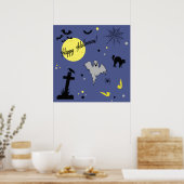 Fröhliches Halloween Poster (Küche)