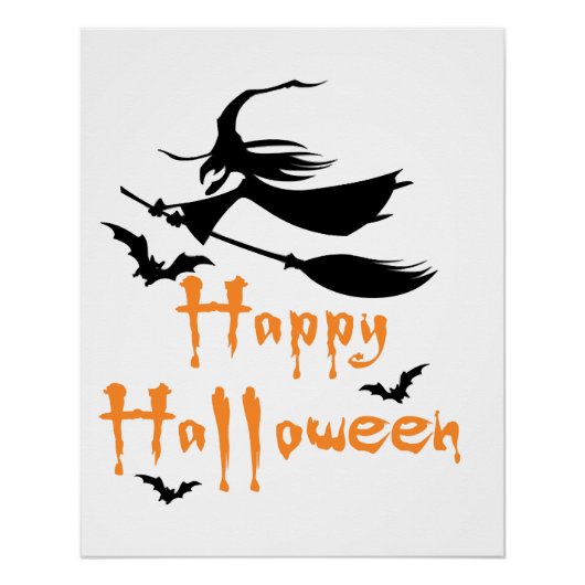 Fröhliches Halloween Poster (Vorderseite)