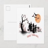 Fröhliches Halloween Postkarte (Vorne/Hinten)