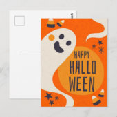 Fröhliches Halloween Postkarte (Vorne/Hinten)